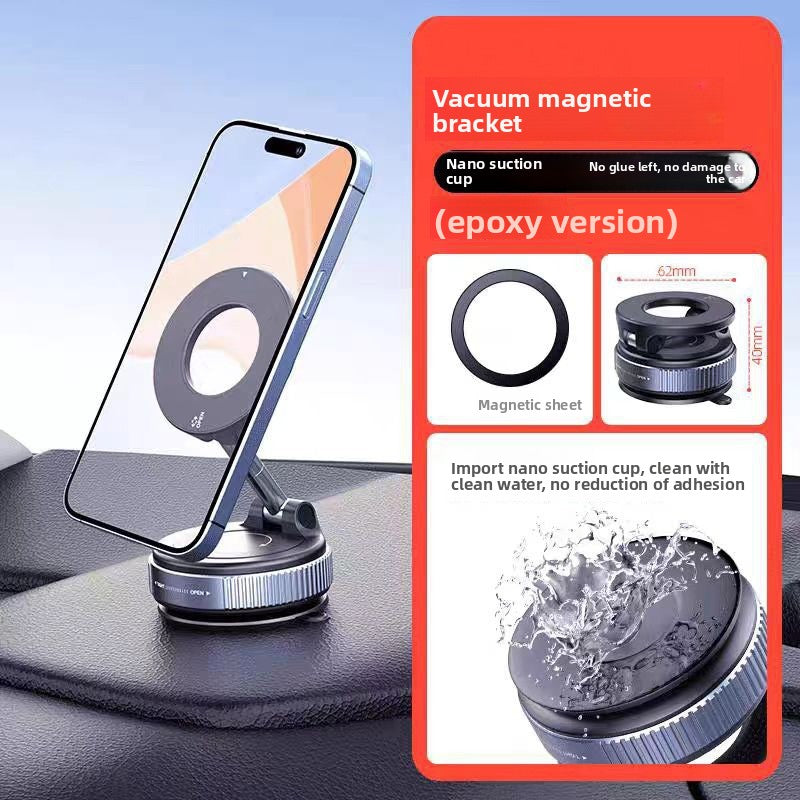 New Vacuum Adsorption Magnetic Car Mobile Phone Holder